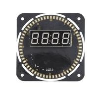 Yanmis Kit de Bricolage D'horloge Numérique, Réglage Automatique de L'heure à 4 Chiffres avec Affichage de la Température et Alarme, pour une Utilisation Scolaire au Bureau à Domicile