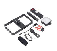 Yanmis Kit de Montage Vidéo Universel pour Téléphone avec Stabilisateur de Poignée, Lumière de Remplissage et Micro, équipement de Réalisation de Films Portable pour l'enregistrement Vidéo Mobile,