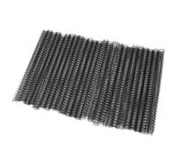 Yanmis Kit de Réglage de la Colonne Vertébrale de Liaison à Double Boucle en Revêtement en Nylon Durable Kit de 100pcs pour le Papier A4, pour Lier des Documents ou Présentations Importants (BLACK)