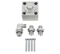 Yanmis Kit de Soupape à 3 Voies pour les Mini-Accessoires D'excavatrices, Comprend des Accessoires et Vis Hydrauliques, les Mini-pièces de Rechange de Papas