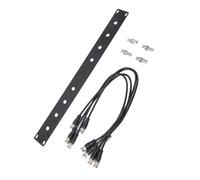 Yanmis Kit de Support D'antenne à Montage Frontal, Panneau 1U avec Câble BNC pour Système sans Fil SLX SLX2 PGX2 SPGX24 PGX48, Kit de Montage en Rack en Alliage D'aluminium