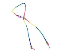 Yanmis Laisse Réfléchissante Sûre pour Chien, Mains Libres, Réglable, en Nylon Robuste, pour Chiens de Petite, Moyenne et Grande Taille, Noir, Bleu, Orange, Rose, Violet, 450 G (B)