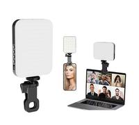 Yanmis Lampe à Selfie 156 LED pour Téléphone, 5 000 MAh, Lampe Vidéo Rechargeable avec CRI 95+, 3 Modes d'éclairage, 2 500 K-9 000 K, Vis 1/4", Lumière de Remplissage Portable pour Téléphone,