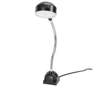 Yanmis Lampe de Machine à LED, Lampe de Travail avec Col de Cygne Flexible de 30 Cm et Base Carrée, à Outils D'atelier 15 W pour Tour, établi, égout, Gril, éclairage Industriel (Prise UE)
