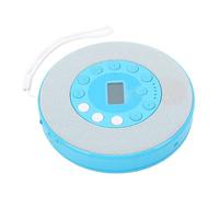 Yanmis Lecteur CD Portable Bluetooth, Enregistrement CD vers USB, 2000 MAh Rechargeable, Anti-Saut et Lecture de Mémoire, Haut-parleurs Intégrés AUX USB pour Les Voyages en Voiture à (Blue)