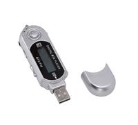 Yanmis Lecteur MP3 USB Rétro, avec écran LCD, Lecteur de Musique Numérique avec Affichage, Prend en Charge Les Formats MP3 WMA, Arrêt Automatique, Synchronisation des Paroles, 32 (Silver)