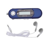 Yanmis Lecteur MP3 USB Rétro, avec écran LCD, Lecteur de Musique Numérique avec Affichage, Prend en Charge Les Formats MP3 WMA, Arrêt Automatique, Synchronisation des Paroles, 32 (Blue)