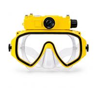 Yanmis Lunettes de Plongée pour la Plongée en Apnée avec Caméra 2K 5MP