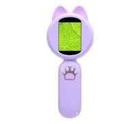 Yanmis Microscope Numérique Portable pour Enfants, Loupe électronique de Photographie HD 1080P avec Zoom 4X, Jeux éducatifs Intégrés et 8 Lumières LED, Jouet éducatif Scientifique pour (Purple)