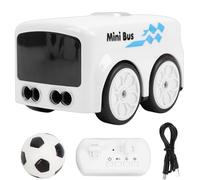 Yanmis Mini Bus Magique RC, Voiture à Capteur Intelligent 2026 Gestes et Télécommande, Véhicule RC de Bureau de Suivi de Ligne à évitement Automatique avec Lumières D'expression LED (White)