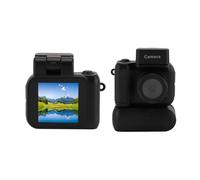 Yanmis Mini Caméra d'action, 1080P HD 2MP Mini Appareil Photo Vintage, Portable Caméra Vlog avec Vue Large à 160 °, Écran Couleur, Interface Type C, pour Cadeaux d'enfants