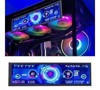 Yanmis Mini Moniteur de 8,8 Pouces, HD IPS 480x1920 IPS CPU GPU Affichage de la Température, Moniteur GPU CPU pour Le Boîtier de L'ordinateur, écran Secondaire Informatique, Commutateur