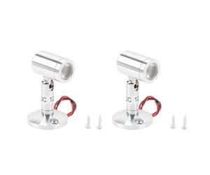 Yanmis Mini Projecteurs, 2 Pièces en Alliage D'aluminium DC 12V LED Projecteur de Lumière Chaude, Projecteur de Lampe D'accent pour L'entrée de Vitrine de Bijoux (Lumière naturelle)