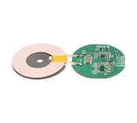 Yanmis Module de Chargeur sans Fil Circuit imprimé PCBA avec Bobine, Tampon de Bobine de Charge sans Fil, Charge Rapide 5 V-12 V 15 W, Protection Contre Les Surintensités et Les Surchauffes pour