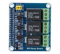 Yanmis Module de Relais 3 Voies pour, Carte d'extension d'isolation Optocoupleur, évite les Interférences Haute Tension avec Voyant Lumineux, Interface GPIO AC 250 V/5 A DC 30 V/5 A, adapté pour