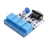 Yanmis Module de Relais 4 Canaux DC 5-32 V Optocoupleur RS232 8 Bits MCU SP3232 pour la Détection de quantité Numérique, Contrôle de Puissance, Carte d'automatisation PLC