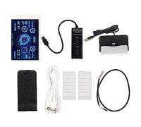 Yanmis Moniteur de Température D'ordinateur 3,5 Pouces, Moniteur de CPU Complet IPS USB C, Arrêt Automatique, Moniteur de Données de CPU Rotatif pour Châssis RAM GPU (Trousse Blanche)