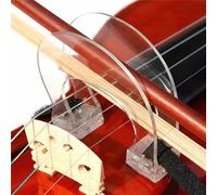 Yanmis Outil de Collimateur D'arc de Violon, Guide Durable Réglable pour L'entraînement des Débutants, Violons 1/8 à 4/4 en Plastique Transparent (Pour violon 1/2-/)