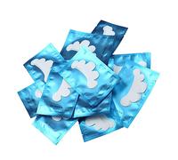Yanmis Patchs Greffés de Cils en Forme de Pétale, 50 Pièces, Fournitures Essentielles pour Extensions de Cils (BLUE)