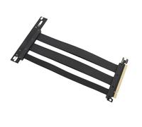 Yanmis PCI E 4.0 X16 Extension Câble, GPU Graphics Carte Extension Cable 128 Gbps Adaptateur à 90 Degrés, Compatible avec RTX 4090 TI et 8900 XT, PCIE 3.0, 2.0 et 1.0 (10 cm)