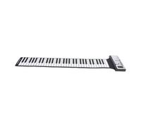 Yanmis Piano Portable Enroulable à 61 Touches pour Débutants, 128 Tons, Mode d'enseignement MIDI, Clavier Numérique Pliable avec Haut-parleur et Casque