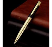 Yanmis Point à Billes en Acier Inoxydable Unique Pen Rettractable Twist Black Encre Medium Point 1,0 Mm Séchage Rapide pour L'acier Inoxydable (Doré #43)