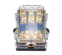 Porte-Fusible, 24 V 60A Bloc de Distribution de Fusible Boîte à Fusibles de Circuit Audio Stéréo Automatique 1 Sortie sur 3 Porte Fusible