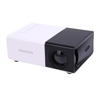 Yanmis Projecteur Intelligent, Projecteur Portable HD 1080P avec 200 LM, écran 60", Entrée USB AV, Conception sans Fil Compatible avec Smartphone pour Chambre à Coucher, (Prise UE)