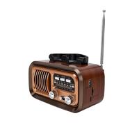 Yanmis Radio Bluetooth AM FM SW Rétro Portable pour Bureau de Cuisine | Tuner avec Antenne 13,7 Pouces, Bluetooth 5.0, Carte TF et Lecture USB, pour Chambre Bureau Extérieur, Cadeaux Rétro