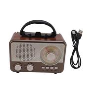 Yanmis Radio Portable Am SW FM, Radio Rétro Rechargeable, Réception Forte avec Haut-Parleur D'antenne, Facile à Utiliser, Lecteur MP3, Support Bluetooth AUX USB Petite Carte Mémoire