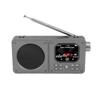 Yanmis Radio Vidéo, AM FM MP3 MP4, Haut-Parleur Bluetooth 5.4, Radio Portable Rechargeable avec Prise pour écouteurs, pour Musique et Films