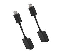 Yanmis Rallonge Vidéo HD, Câble D'extension Mâle vers Femelle 2 Pièces 4K Haute Vitesse avec Adaptateur Rotatif Réglable pour Projecteur TV Décodeur