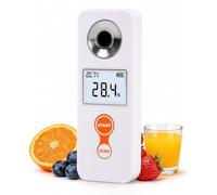 Yanmis Réfractomètre Numérique Brix, Plage 0-32%, Précision 0,1% | Brix Mètre Portable, Rechargeable, IP67, pour Jus, Vin et café