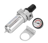 Yanmis Régulateur de Filtre à air, BSP 1/2 "Lubrifiant Eau pour séparateur d'humidité pour compresseur d'air avec raccord de Montage pour compresseur et Outils pneumatiques