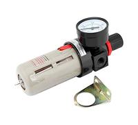 Yanmis Régulateur de Filtre à air, purgeur d'eau d'humidité de compresseur de régulateur de Pression de Filtre BFR-2000 de 1/4 '' avec jauge pour système d'outils pneumatiques