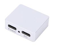 Yanmis Répartiteur de Signal d'alimentation USB C USB2.0 Type C Séparateur de Données Isolateur de Signal de Puissance Module en Alliage d'aluminium Prise en Charge de l'alimentation Externe pour