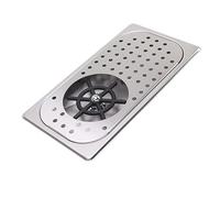 Yanmis Rinceuse de Nettoyage de Verre, Rinceuse de Pichet en Acier Inoxydable 304 avec Tuyau de Bac D'égouttement de Vidange, Lavage à Haute Pression adapté au bar-café (Inox Couleur A)