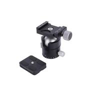 Yanmis Rotule de Trépied en Métal 32 Mm pour Appareil Photo, Alliage d'aluminium CNC de Précision, capacité de Charge 8 Kg, Mécanisme de Verrouillage à Double Bouton, Pince de Type Arca Standard avec