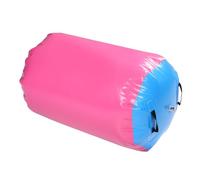 Yanmis Rouleau d'air de Gymnastique, Tapis de Culbutage Gonflable pour L'entraînement du Ressort Arrière, Le Yoga de Pom-Pom Girl, avec Pompe électrique, 19,7 Pouces de Diamètre et