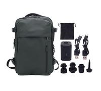 Yanmis Sac à Dos Sous Vide Extensible de 36 à 55 L avec Pompe, Compact et Compact, Idéal pour les Voyages et le Camping, Séparation sec/humide. (GREEN)