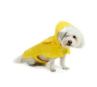 Yanmis Sac de Rangement Respirant et Léger pour Poncho de Pluie pour Chien, Manteau de Pluie pour Animaux de Compagnie Inclus pour Voyager, Bleu Jaune XS-XXXL (Yellow #57)