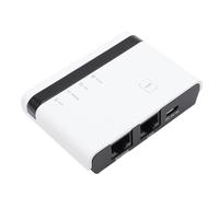 Yanmis Serveur d'impression sans Fil, Partagez 4 Imprimantes USB sur LAN Via Ethernet ou WiFi, Plug and Play, Configuration Facile, Serveur d'impression sans Fil pour Une Utilisation en (Prise UE)
