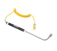 Yanmis Sonde de Température Portable Angle Droit K Type Thermocouple Strong Engineering Plastic Material
