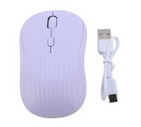 Yanmis Souris de Voyage sans Fil, 2,4 G +, Double Mode, Rechargeable, Silencieuse, Souris Optique USB Portable avec 3 Niveaux de DPI Réglables, pour Ordinateur Portable, PC (Violet)