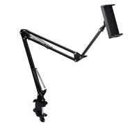Yanmis Support de Tablette pour Lit de Bureau, avec Télécommande Bluetooth, Bras Rotatif à 360° à 3 Sections, Support de Tablette Réglable pour Lit de Bureau, Appareils de 4,7 à 13",