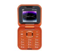 Yanmis Téléphone à Clapet, Téléphone Portable GSM débloqué Double SIM avec Bluetooth 5.0 et Mémoire Extensible de 128 Go, pour Les Personnes âgées, Les Voyages, Le Travail en Extérieur (Orange)