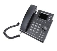 Yanmis Téléphone IP |4 Lignes, 4 Comptes IP, écran LCD Couleur 2,40", Double Ports Ethernet 10/100, Connexion Stable, Appel à 5 Voies, Support Réglable pour Bureau, Entreprise, Maison (Prise