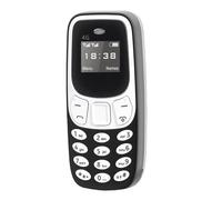 Yanmis Téléphone Portable Double SIM 4G débloqué pour Seniors, Petit Format, avec Fonction SOS, Lecture MP3, Touches Claires et Haut-Parleur Puissant, Idéal pour Les Voyages et Le (Black)