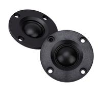 Yanmis Tweeters à Dôme en Soie de 2 Pouces 52 Mm pour Système Audio de | Paquet de 2, Diaphragme en Soie de 52 Mm, Puissance Nominale de 20 W, Cadre en ABS, Comprend un Condensateur, pour