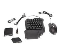 Yanmis TZ 004 Demi-Clavier Souris Répartiteur Combo Connexion Filaire sans Fil RGB LED Rétroéclairé Mini Adaptateur de Jeu Combo pour PUBG Dota Call